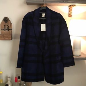 Open jacket cardigan